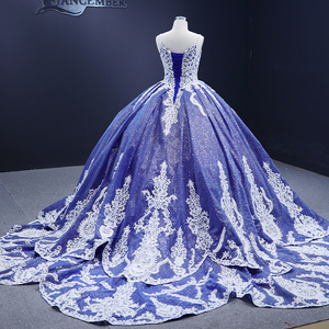 Jancember 222174 Robes de soirée en dentelle à bretelles spaghetti et paillettes pour filles - Product Image 4