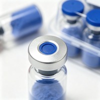 Poudre de peptide de cuivre bleu GHK-Cu Tripeptide-1 à 99% de pureté, matière première cosmétique, CAS 89030-95-5, EC-No 1308068-626-2, WV
