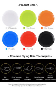 Disque volant personnalisé avec logo imprimé, coloré, pour les sports de plage d'été et les jeux de camping en plein air, entraînement - Product Image 5