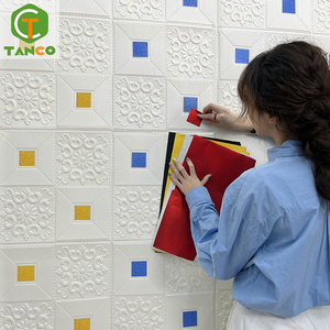 Papel tapiz Adhesivo de <span class=keywords><strong>pared</strong></span> para decoración del hogar, papel tapiz de espuma de ladrillo 3d - Product Image 2