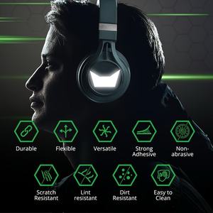 Bande réfléchissante noire discrète haute intensité, autocollant de sécurité rétro-réfléchissant pour avertissement nocturne, <span class=keywords><strong>casque</strong></span> de <span class=keywords><strong>moto</strong></span>, sécurité routière - Product Image 5