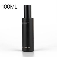 Botol Parfum Kaca Matte Hitam 100ml dengan Semprotan untuk Toner, Kemasan Botol Kaca Populer untuk Kosmetik