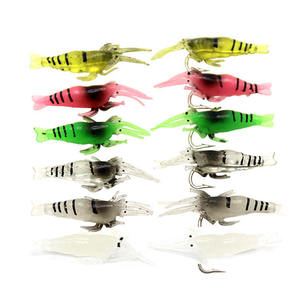 STOCK 10 pz/sacchetto Esche Artificiali Luminose a Forma di Gamberetto Realistico di Alta Qualità con Odore di Pesce - Product Image 2