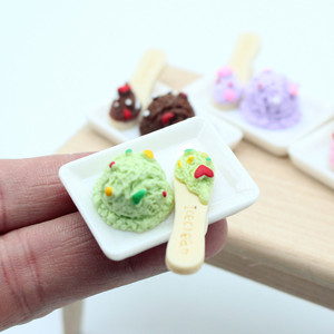 <span class=keywords><strong>Mini</strong></span> Set gioco di cibo <span class=keywords><strong>Mini</strong></span> combinazione di gelato carino per la casa delle bambole - Product Image 4