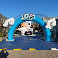Arco Inflable Transparente de PVC para Exteriores, Arco Inflable Personalizado para Publicidad, Arco Transparente para Decoración de Eventos