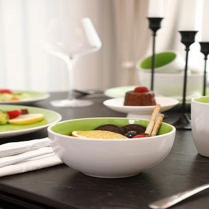 ชุดจานเซรามิกสำหรับงานแต่งงาน โรงแรม ชุดภาชนะหรูหรา ชุดจานเซรามิกตกแต่งสำหรับมื้อค่ำ โปรโมชั่นแก้วมัค - Product Image 6