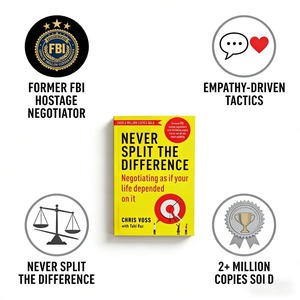 Never Split the Difference de Chris Voss, Libro de Tácticas Prácticas de Negociación, Comunicación Interpersonal y Habilidades de Persuasión - Product Image 2