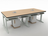 Ensemble de pupitre et de chaise d'école, pupitre d'étudiant universitaire, mobilier primaire, vente en gros d'équipements de laboratoire scolaire, équipement de laboratoire éducatif