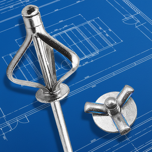 Rivets à plier en aluminium pour montage d'ampoules toutes tailles, à tête large, à longue portée, type Tri-Fold, pour lanterne, rivets à plier à trois branches - Product Image 1