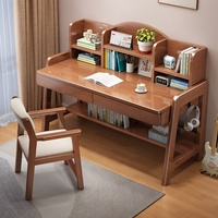 Bureau et étagère combinés pour la maison, table d'étude et d'écriture simple et minimaliste pour enfants, bureau d'ordinateur pour chambre à coucher