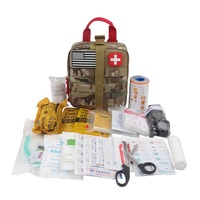 Produits tactiques petite trousse de survie d'urgence extérieure portable camping randonnée trousse de premiers soins mini pochette d'accessoires
