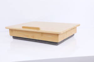 Fabrika fiyat ahşap tur masası dizüstü yastık ile yatak masası ekstra büyük taşınabilir LapDesk tur masası - Product Image 3