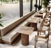 Meubles de restaurant sur mesure, chaises de restaurant en bois massif, style moderne, vente en gros, adaptées aux cafés et aux hôtels