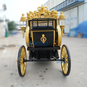 Royal Wedding Horse Carriage Electric Elegant Special Transport Solid <b>Rubber</b> Tires 2-Year Warranty - Product Image 3