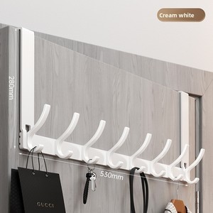 Crochets adhésifs multi-usages pour porte d'appartement, support mural, rangement sans couture pour cuisine, porte-vêtements - Product Image 6