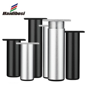 Patas de Mueble Ajustables de Aleación de Aluminio Haidibosi, Color Negro Arena y Plateado Arena, Diseño Moderno Minimalista, Fácil Instalación - Product Image 1