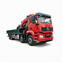Grue articulée hydraulique montée sur camion Jiangwei SQ560ZB6+1 14T, portée 18,25 m avec flèche de rehaussement sur châssis CLW