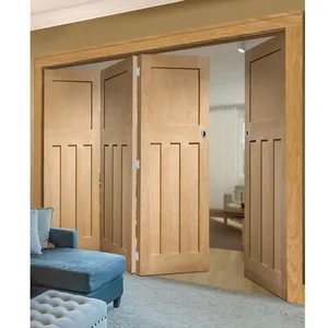 隔音双折木门设计室内双折风格现代木框折叠门