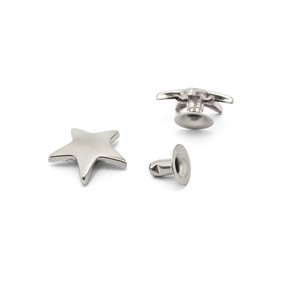 Rivets en forme d'étoile à cinq branches, plaqués en fer, décoratifs pour sacs, chaussures, bagages, 4 tailles, durables - Product Image 4