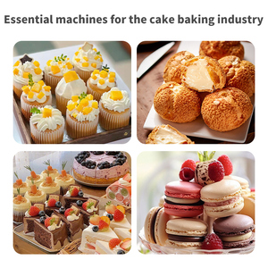 Macchina per lo stampaggio a iniezione di torte, Macchina commerciale per l'estrusione di biscotti, Linea di produzione automatica per la ripieno e la cottura di pasticcini in vassoi - Product Image 4