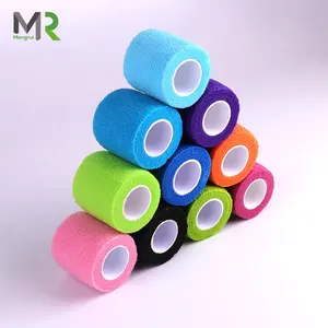 MR Non woven fabric elastic kinesiology therapeutic tape cohesive bandage sports tape sports bandage tape