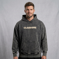 Veste streetwear à capuche oversize pour homme, 100% coton molletonné, écologique, avec effet vintage délavé pour l'hiver