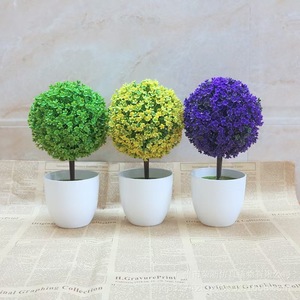 Bonsaï Artificiel Plantes Artificielles En Pot Sakura Boule De Neige Petit Arbre Plantes Fleurs Ornements En Pot Décor De <span class=keywords><strong>Jardin</strong></span> À La Maison - Product Image 1