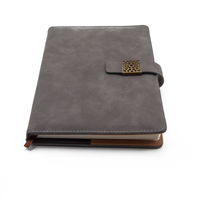 Agenda professionnel sur mesure en faux daim avec sangle à boucle - Journal/agenda de luxe personnalisé en microfibre de daim - Fabrication en usine