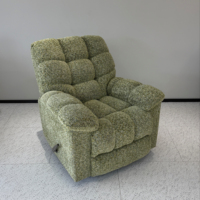 Canapé inclinable multifonction moderne avec structure métallique et revêtement en tissu, canapé inclinable en métal, mobilier de maison