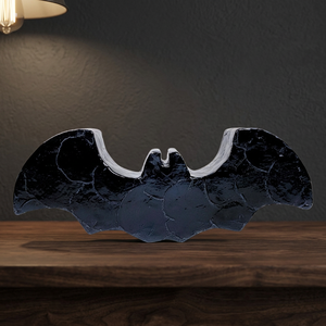 Figurine de chauve-souris d'Halloween en nacre et bambou fait main pour décoration de table adulte, provenant du Vietnam - Product Image 3