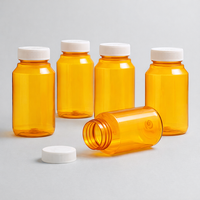 Livraison rapide, flacons en plastique PET de 150 ml, grande capacité, sûrs, incassables, design personnalisé, pour le stockage de médicaments