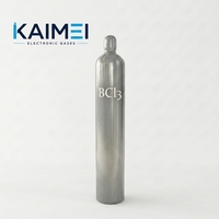 Cilindro de Gas de Acero Electrónico Grado 5N BCl3 de 10L/47L para Grabado de Semiconductores con Válvula CGA660/DISS634, Gas Industrial