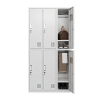 Serrure de casier en acier contemporaine |   Armoire de rangement pour l'école, la maison et le bureau, montage facile, étagères réglables, grande capacité