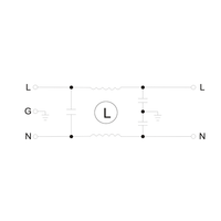 Filtre anti-bruit monophasé Dorexs DAP2 1A/3A/6A/10A à montage sur circuit imprimé, certifié CUL CE RoHS, pour réseaux RFI (réseaux LC RC)