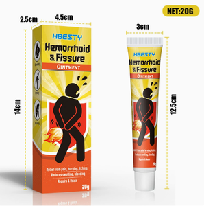 HBESTY <span class=keywords><strong>Crème</strong></span> à base de plantes pour <span class=keywords><strong>hémorroïdes</strong></span>, usage interne et externe, fissures anales - Product Image 5