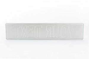 Matrícula de coche europea digital de plástico de tamaño británico personalizada, matrícula de metal de vehículo de aluminio en relieve Acrílico - Product Image 4