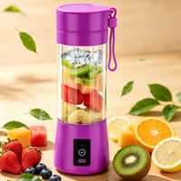 Mixeur-Blender Portable Électrique USB Rechargeable 380ml en Acier Inoxydable avec Lames Améliorées pour Usage Extérieur et Domestique – Offre Spéciale