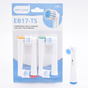 Têtes de brosse à dents électriques EB17-TS, poils souples, lot de 4, compatibles avec les marques les plus réputées, pour adultes - Product Image 1
