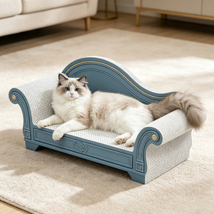 Custom-made cat scratching boards for chaise lounges, personalized cat toys, integrated cat beds, non-shedding cat scratching - Product Image 1