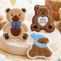 En gros, Patchs brodés en chenille et badges thermocollants en forme d'ours en peluche mignon et d'ours de dessin animé pour vêtements, sacs, chapeaux et décoration DIY