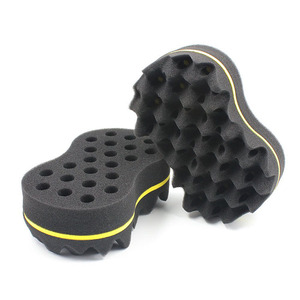 Usine en gros haute densité forme ovale Double face vague <span class=keywords><strong>Curl</strong></span> brosse cheveux torsion éponge - Product Image 6