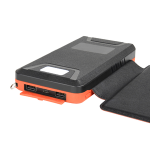 2025 Sản phẩm mới thiết bị điện tử ngoài trời không thấm nước kép USB xách tay công suất lớn Sạc không dây năng lượng mặt trời ngân hàng điện 20000mAh - Product Image 3