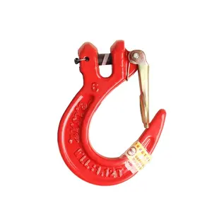 U.S. Type Hook 5/16" Stainless Steel AISI304 Clevis Slip Hook With Safety Latches Rigging Hardware Fittings Crane Hook