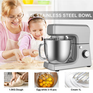 Tùy chỉnh 3-in-1 nhà bếp chuyên nghiệp Viện trợ đứng trộn thực phẩm điện bột & Bánh Trộn với trộn bát phụ kiện - Product Image 5