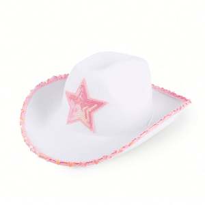 Sombreros de Vaquero Estilo Occidental con Lentejuelas Brillantes al por Mayor para Viajes, 4 Estaciones, Unisex - Product Image 2