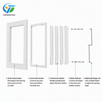 Grille d'aération unidirectionnelle fixe en aluminium pour mur et plafond, pour systèmes CVC - Offre Spéciale