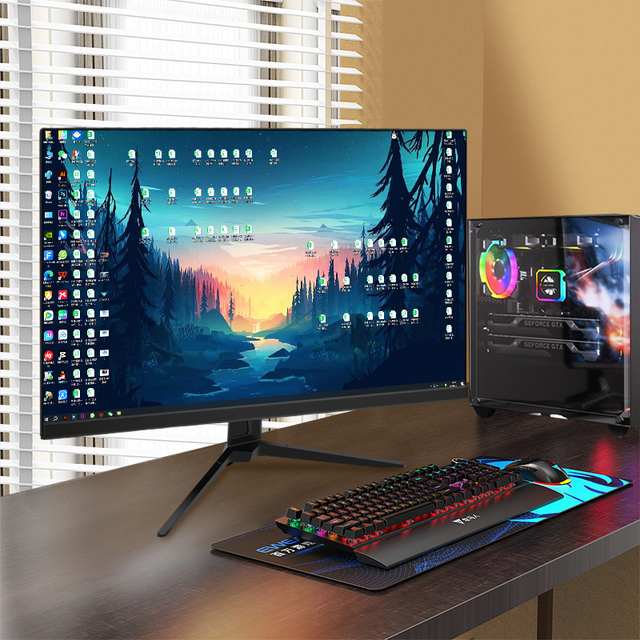 24" Gaming Monitor 75 100 165Hz 1080p IPS Ultra Slim Frame V-SA Mountable FHD 1920x1080 HD Black for Gaming