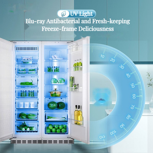 Source Factory Stainless Steel Built in Refrigerator EU Certified Commercial Side by With French Door Stainless Steel Refrigerat - Product Image 3
