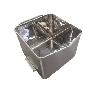 Euro tub 200L stainless steel mirror polished meat buggy for sale