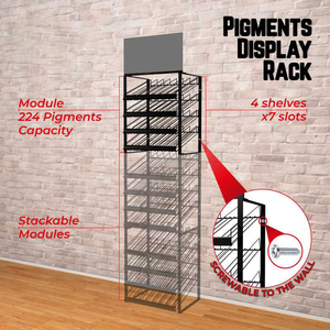 Tienda minorista <span class=keywords><strong>Mini</strong></span> soporte para botellas Almacenamiento con 224 pigmentos Alambre de metal Soporte para pintura en aerosol Estante de exhibición - Product Image 5